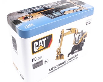 1/87 HO Scale CAT Caterpillar M318D Wheeled Excavator Diecast Masters #85177