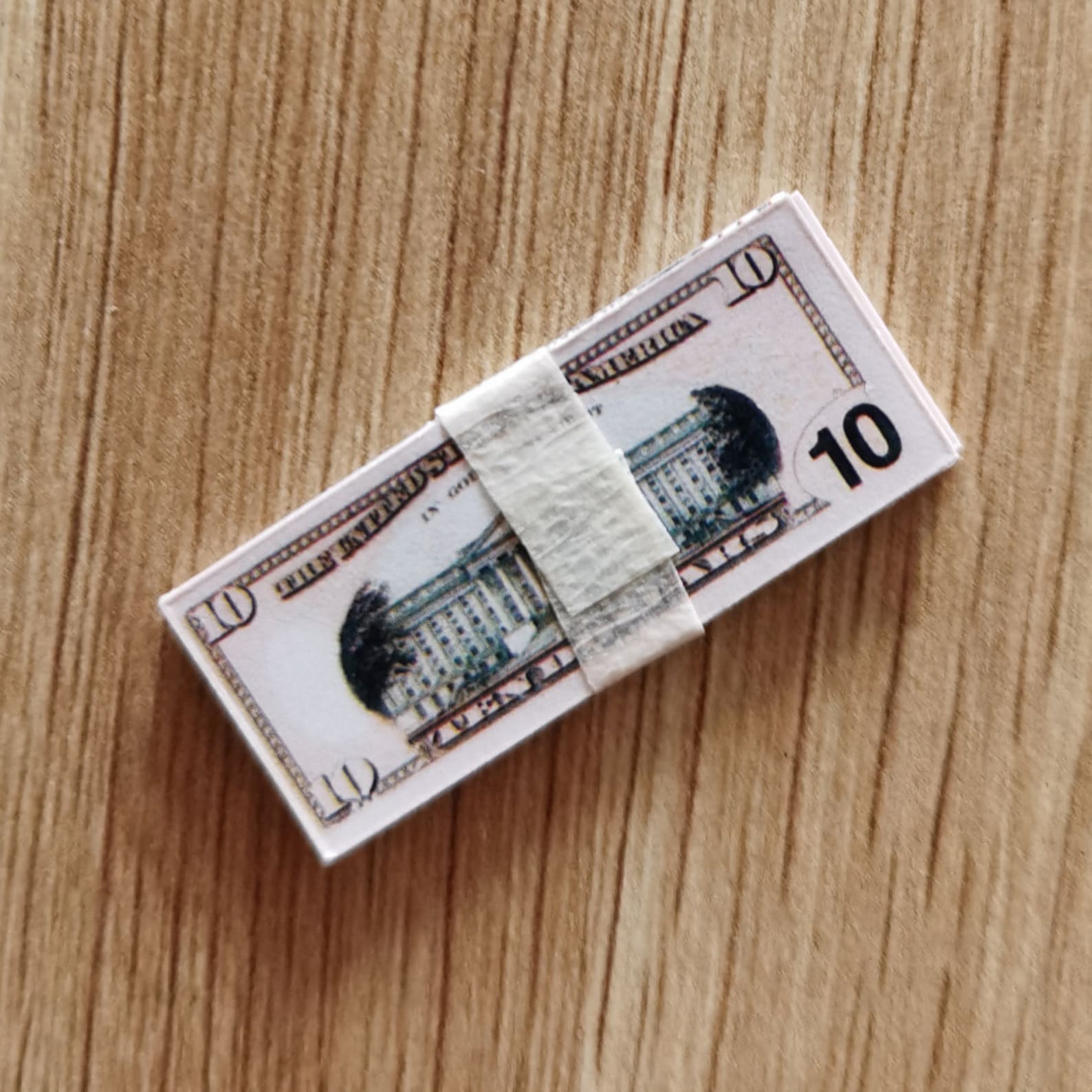 Mini Money 1/6 Miniature Money Currency Dollhouse Bills Cash Includes US Dollar 5 ...