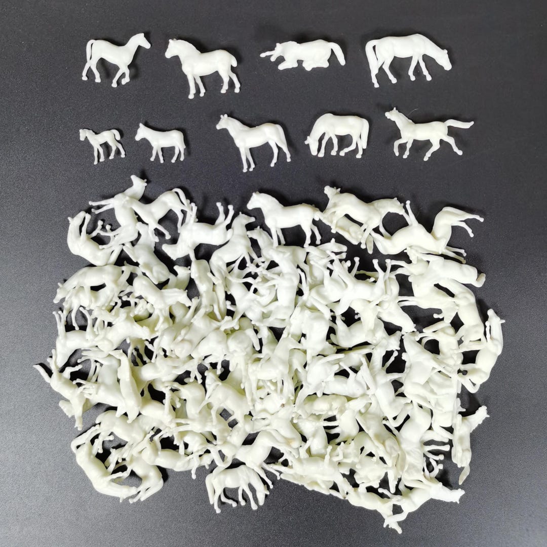 Lot De 60 Vaches Modèle N échelle 1:150 – Figurines De Ferme Pour Train Miniature, Diorama Et Paysages