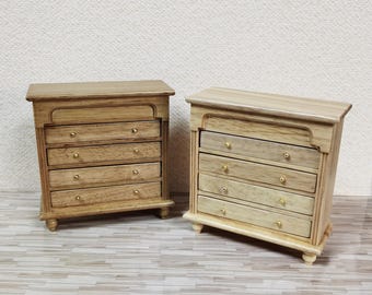 1:6スケール ドールハウス モダン 木製 サイドボード キャビネット 扉