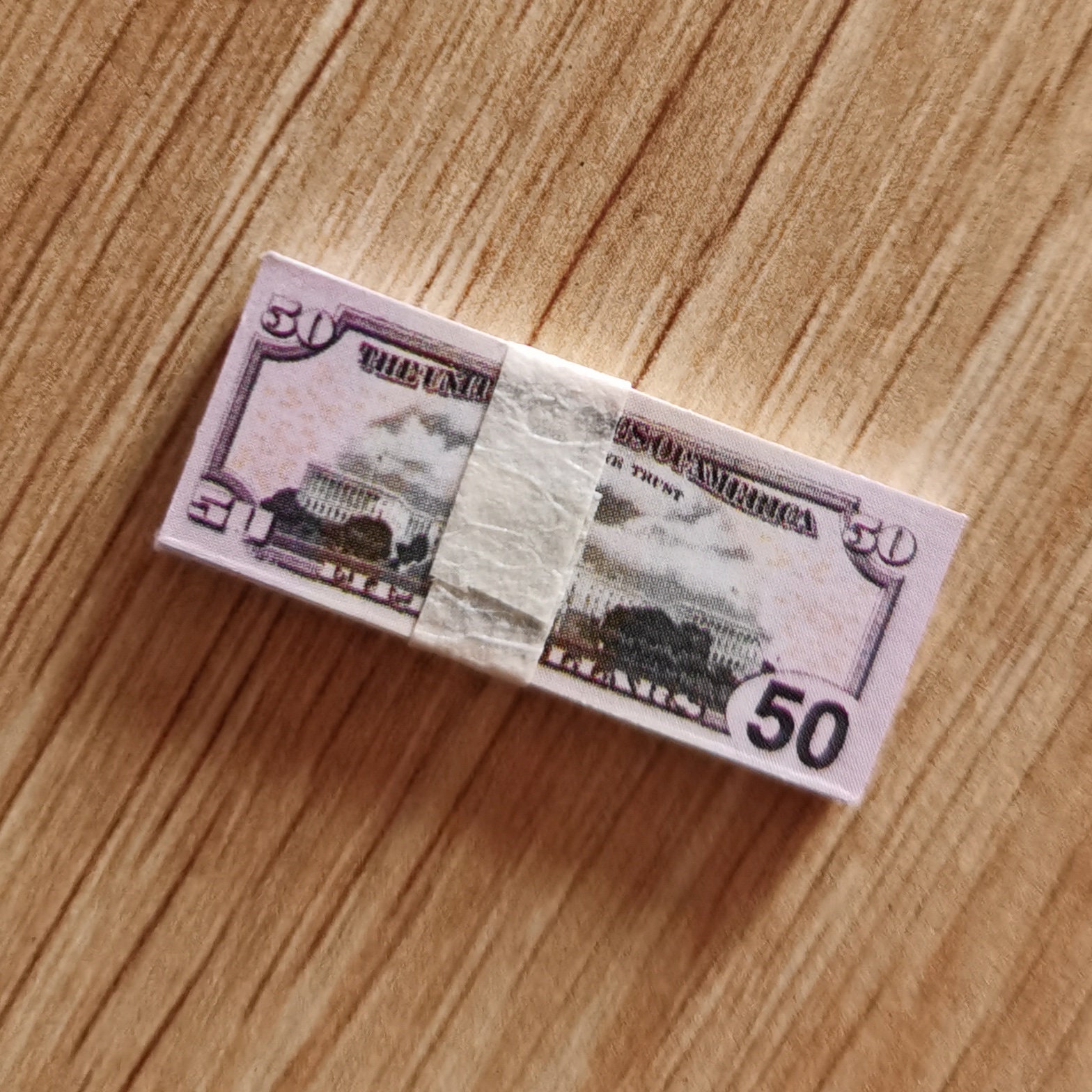 Mini Money 1/6 Miniature Money Currency Dollhouse Bills Cash Includes US Dollar 5 ...
