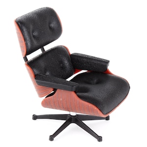 1:12 Scale Dollhouse Office Swivel Chair Miniature Furniture Mini Office Desk Chair Doll Furniture