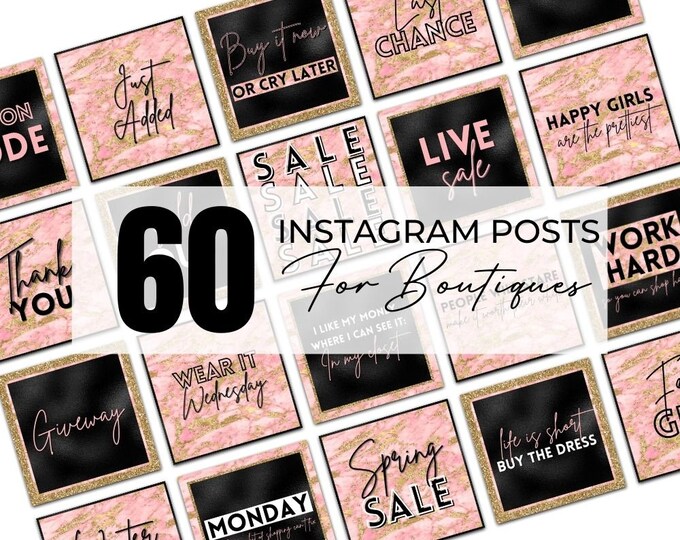 Editable Instagram Posts, Instagram Posts Template, Canva Instagram Post, For Boutiques, Fashion, Lash Techs, Nail Techs