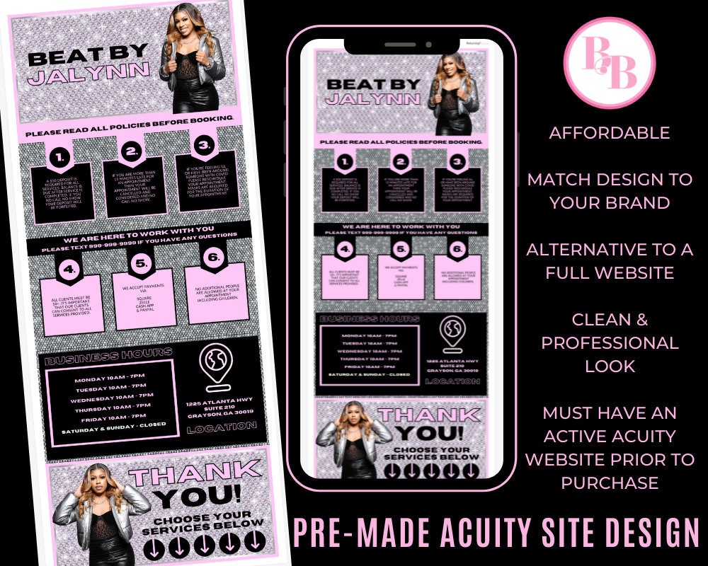 Nail Tech Acuity Scheduling • Canva Graphic by OniriqveDesigns · Creative  Fabrica