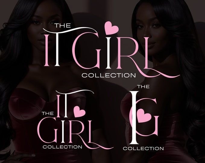 DIY Lash & Hair Salon Logo Template - Editable Beauty Branding for Boutique, Hair Stylist, and Lash Technician Business Logos