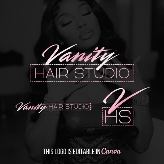 Lash & Hair Salon Logo Template: Editable Beauty Branding