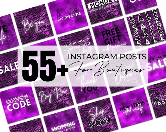 Editable Instagram Posts, Instagram Posts Template, Canva Instagram Post, For Boutiques, Fashion, Lash Techs, Nail Techs