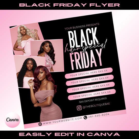 Salon Appointment Flyer Template: DIY Canva Design (Instant Download)