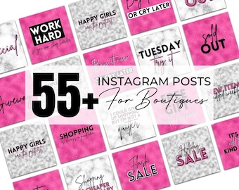 Editable Instagram Posts, Instagram Posts Template, Canva Instagram Post, For Boutiques, Fashion, Lash Techs, Nail Techs