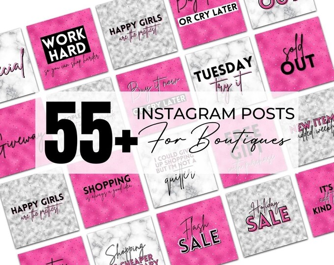 Editable Instagram Posts, Instagram Posts Template, Canva Instagram Post, For Boutiques, Fashion, Lash Techs, Nail Techs