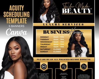 Premade Acuity Site Design Template - Boost Your Service-Based Business with a Stunning Booking Website - Instant Download, Customizable