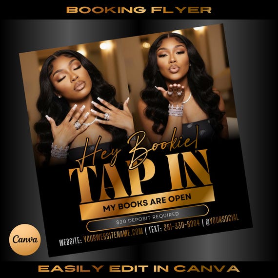 Salon Appointment Flyer Template: DIY Canva Design (Instant Download)