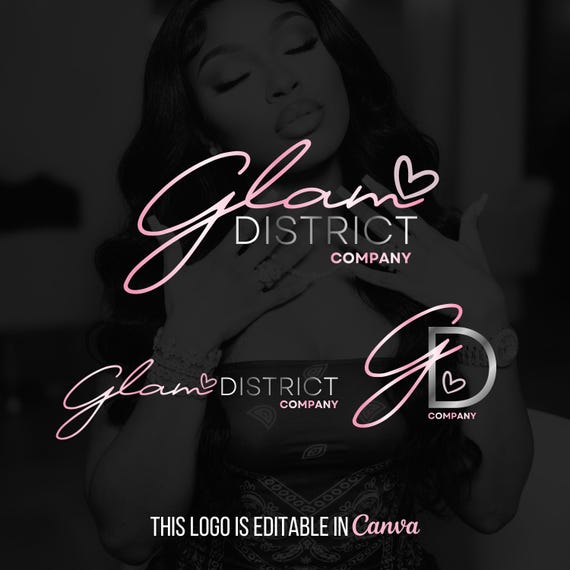 Lash & Hair Salon Logo Template: Editable Beauty Branding