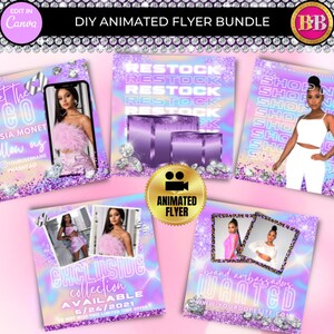 Animated Website Launch Flyer: Social Media Template (Canva)