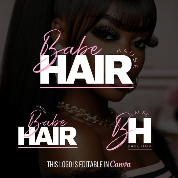 DIY Lash & Hair Salon Logo Template: Editable Beauty Branding