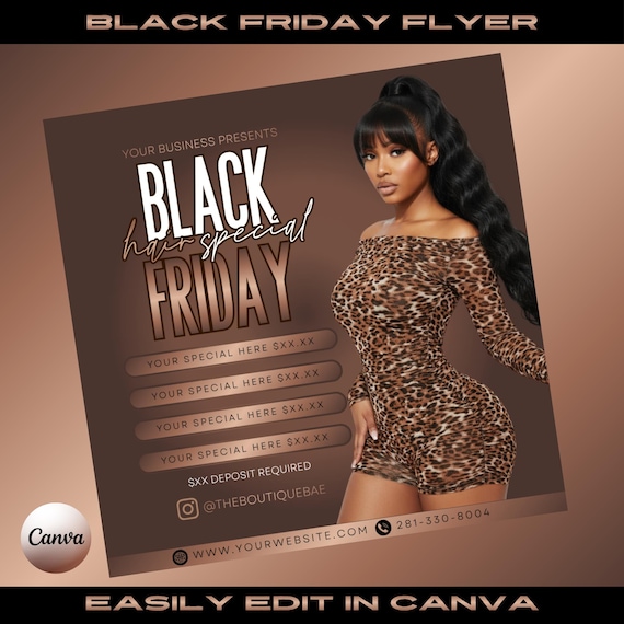 Salon Appointment Flyer Template: DIY Canva Design (Instant Download)