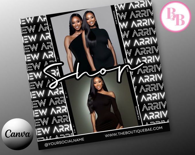 New Arrivals Animated Motion Flyer Canva Template - Ideal for Boutiques and Fashion Stores