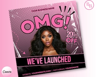 Website Launch Flyer, SOCIAL Media Flyer, Send Us Your Selfies, Motion Flyer, Grand Opening Flyer, Product Launch, New Product flyer, Canva