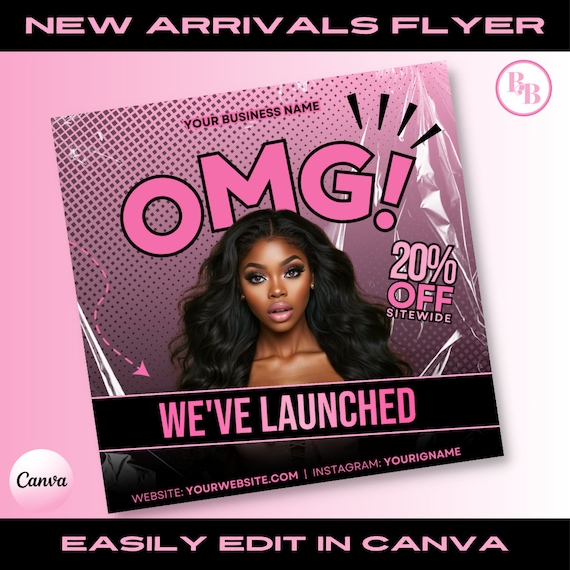 Website Launch Flyer: Social Media Motion Template (Canva)