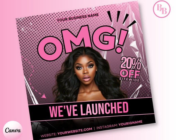 Website Launch Flyer, SOCIAL Media Flyer, Send Us Your Selfies, Motion Flyer, Grand Opening Flyer, Product Launch, New Product flyer, Canva