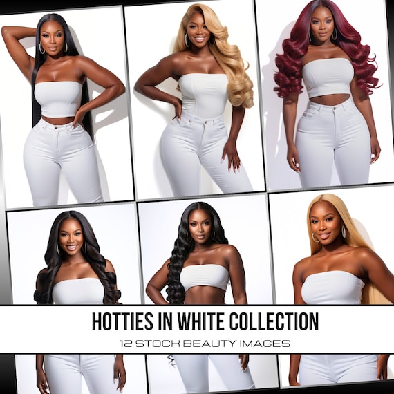 Stock Images: African American Models | Beauty, Hair, Makeup, Fashion | Wig Photos | 12-Pack