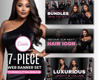 Website Template, Website Banner, Shopify Website, DIY Website, Canva Template, Website Design  Edit on Etsy  Listing Stats
