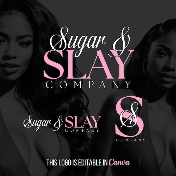 Lash & Hair Salon Logo Template: Editable Beauty Branding (Digital Download)