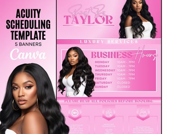 Premade Acuity Site Design Template - Boost Your Service-Based Business with a Stunning Booking Website - Instant Download, Customizable
