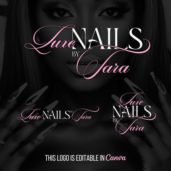 DIY Lash and Hair Salon Logo Template: Editable in Canva