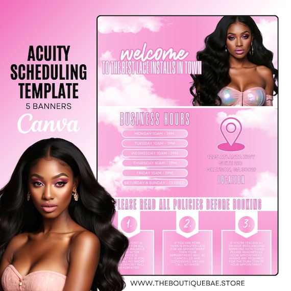 Acuity Scheduling Site Template: Service-Based Business Design (Instant Download)