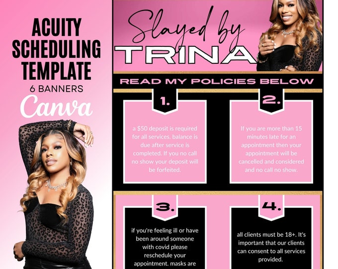 Premade Acuity Site Design Template - Boost Your Service-Based Business with a Stunning Booking Website - Instant Download, Customizable