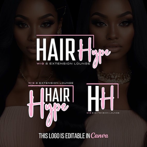 DIY Lash & Hair Salon Logo Template: Editable Beauty Branding