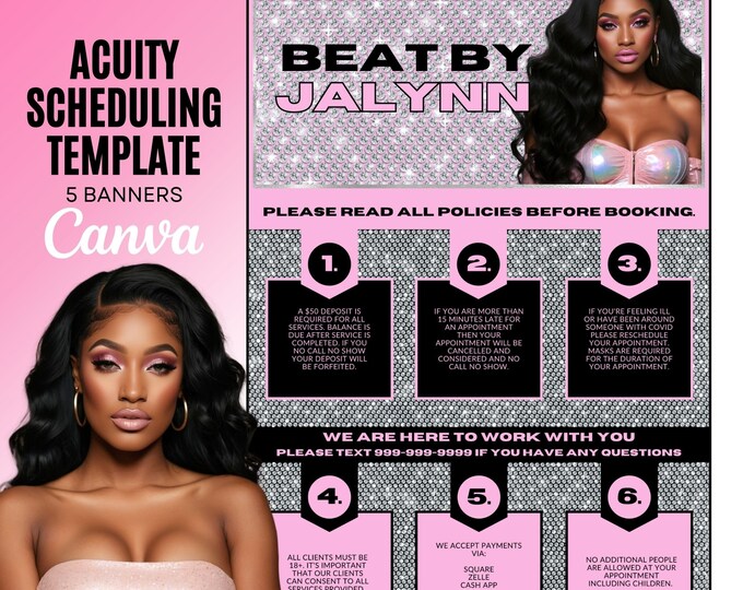 Premade Acuity Site Design Template - Boost Your Service-Based Business with a Stunning Booking Website - Instant Download, Customizable