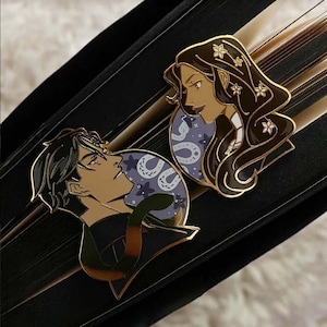 Wrath and Emilia Inspired Enamel Pins