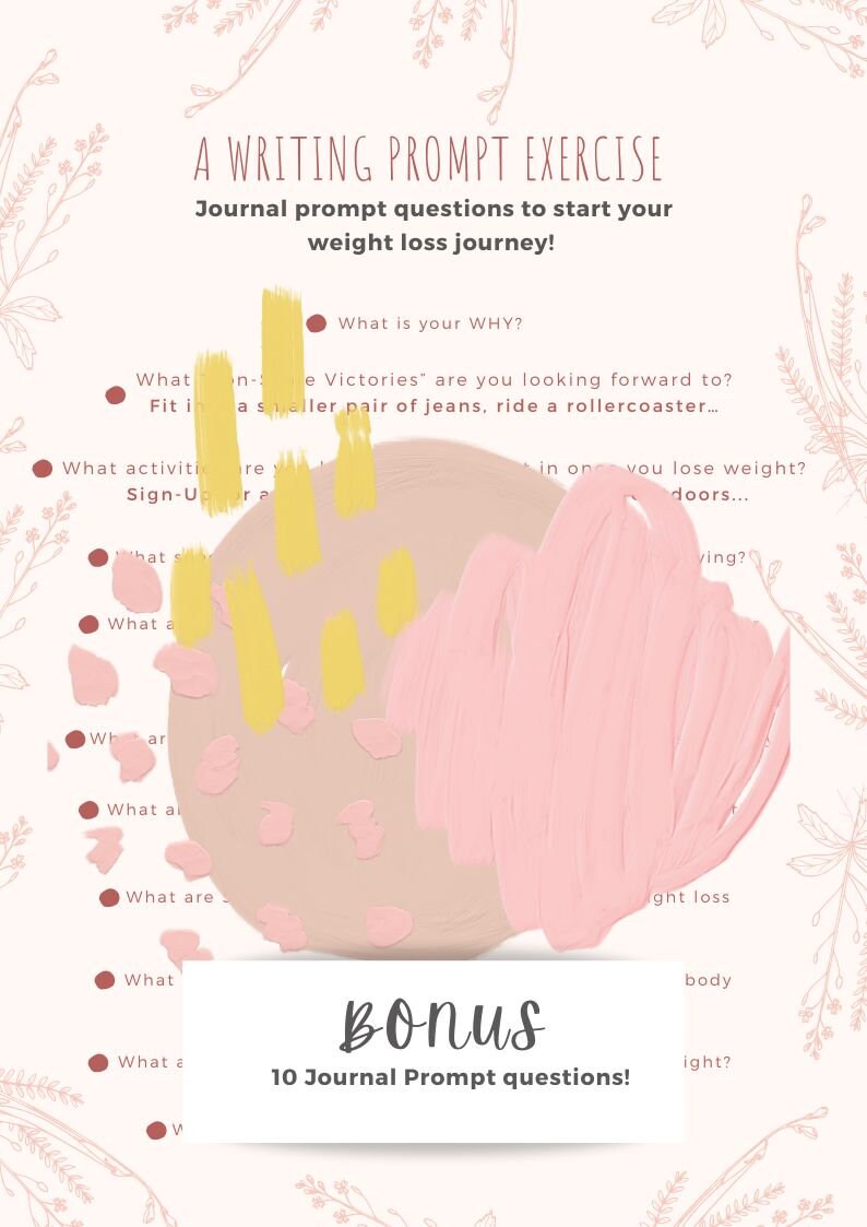 Detailed Body Measurements &amp; Weight Tracker + Journal Prompts/ VSG Weight Loss Journey and ...