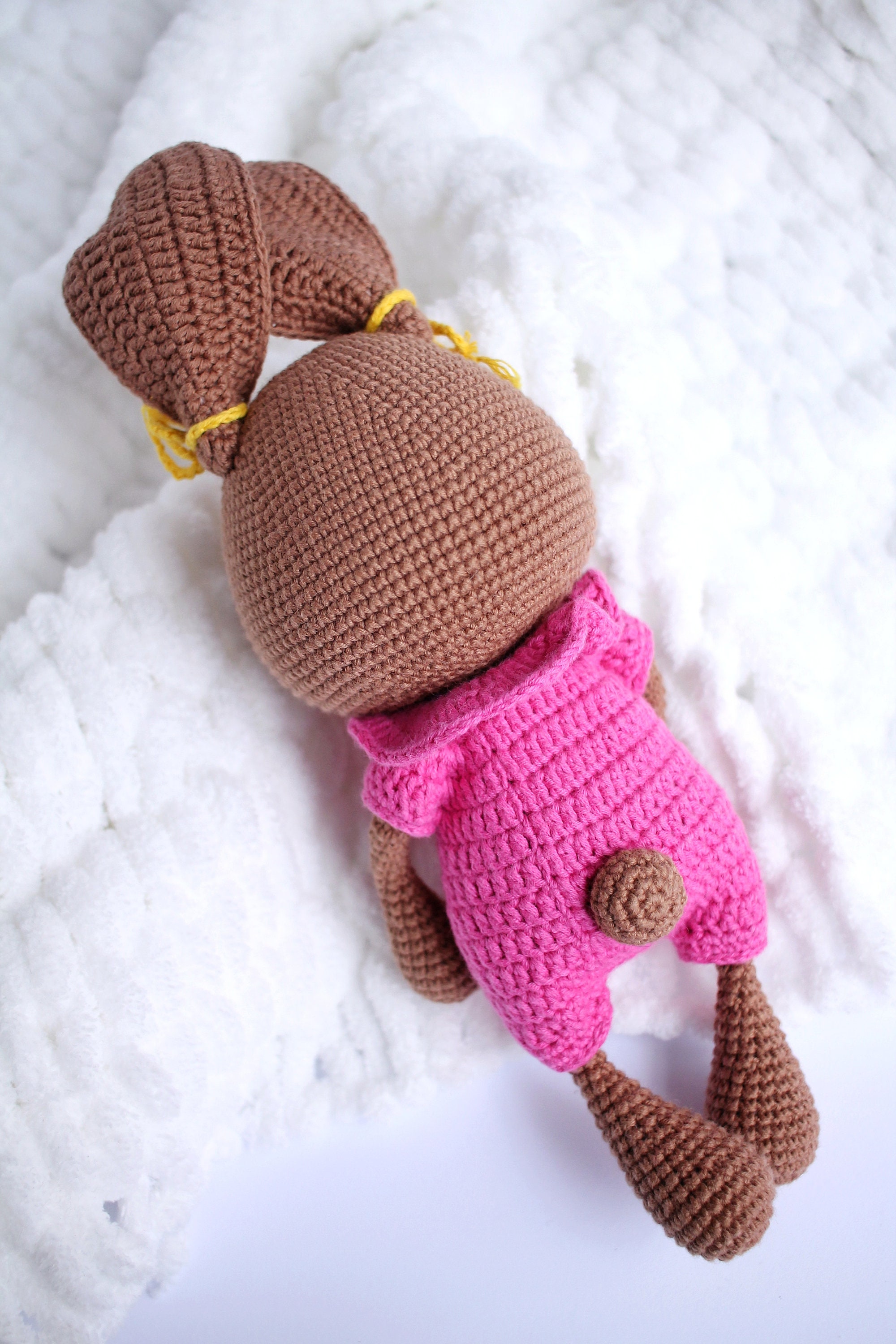 Stuffed brown bunny. Easter bunny gift for girl. Bunny girl Etsy