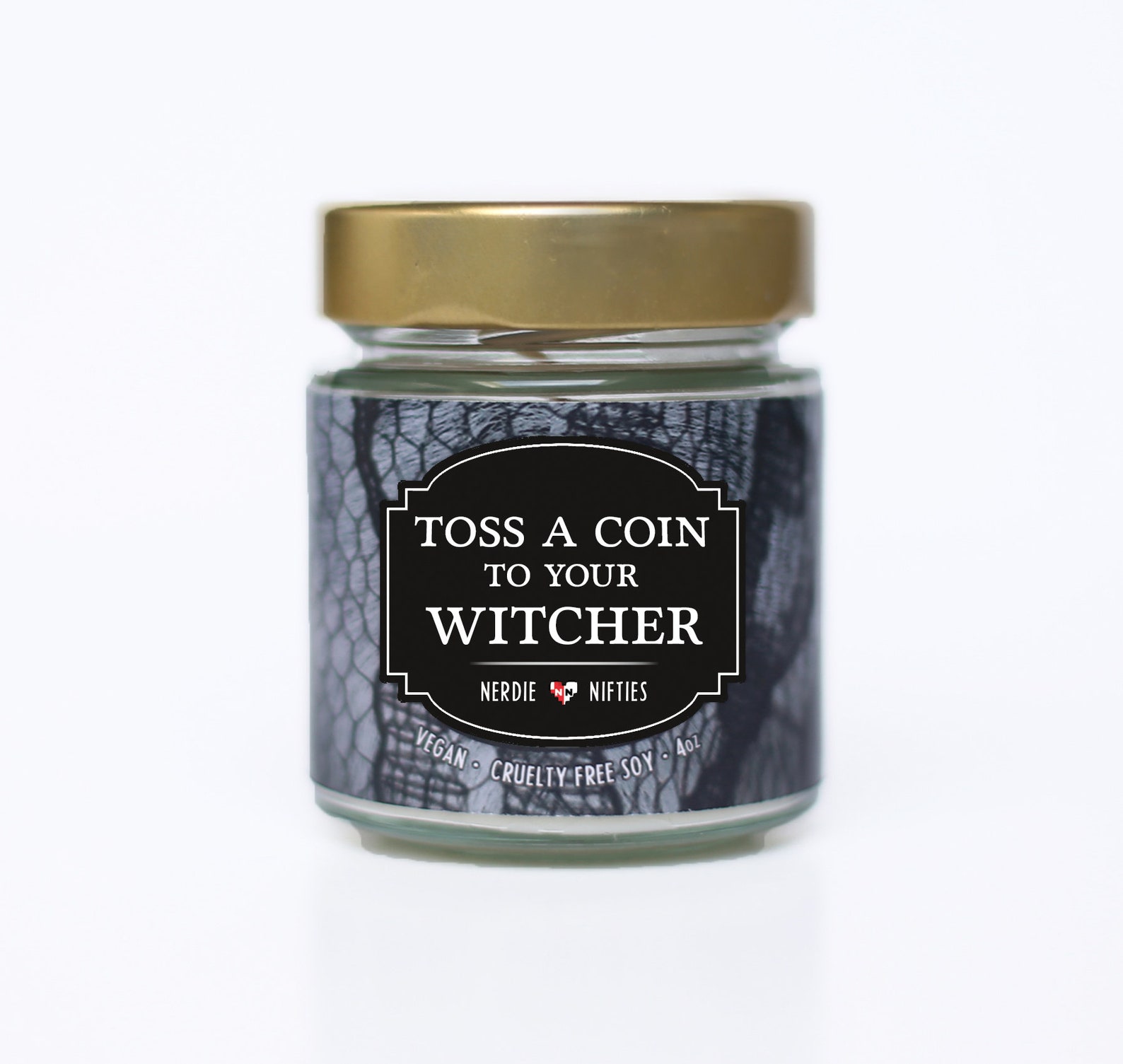 Toss a Coin to your Witcher -- 4 oz Candle