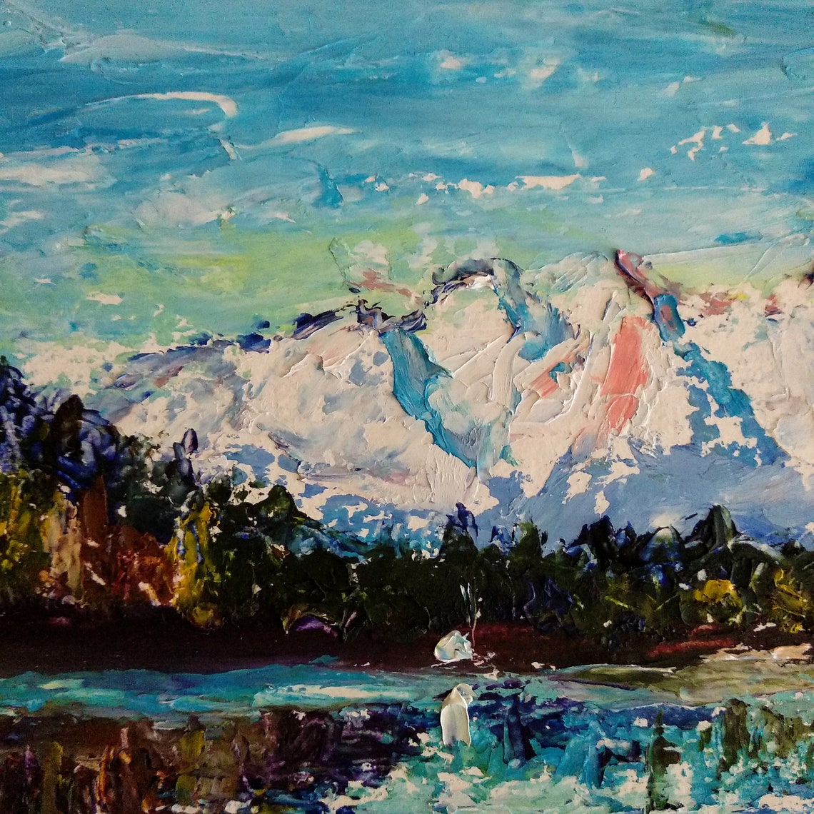 Mount Shasta Painting California Landscape Original Art Small | Etsy