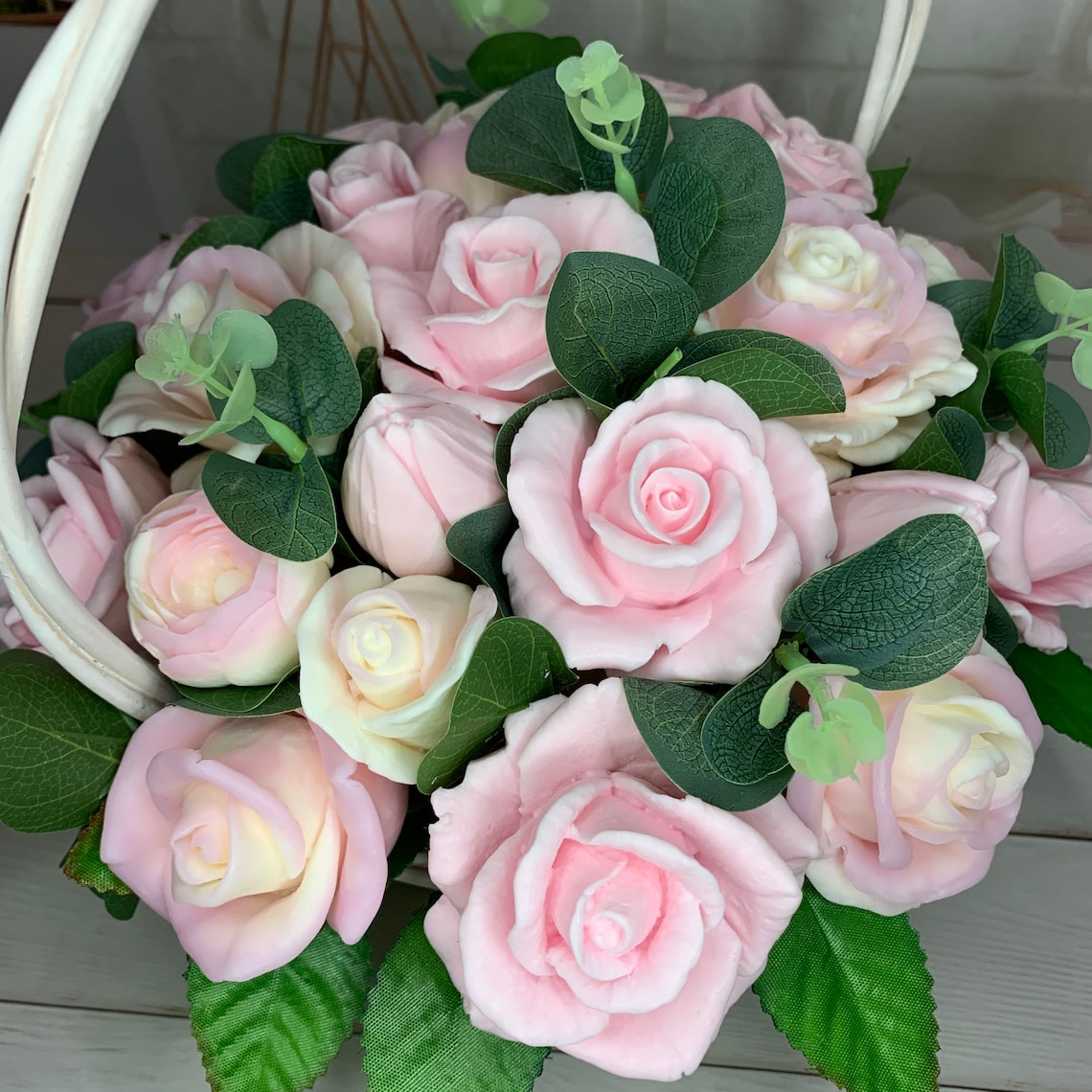 Handmade Soap Bouquet Roses Flowers Decorative Soap Light Etsy