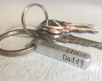 Personalised family keychain, Father’s Day gift, bereaved father, baby loss memorial.