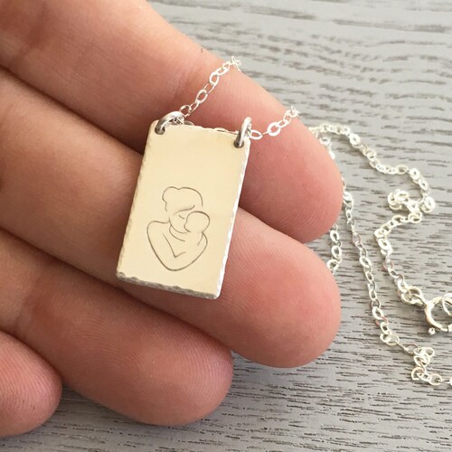 Rose Gold Baby Memorial Necklace Loss of Infant Jewelry Etsy