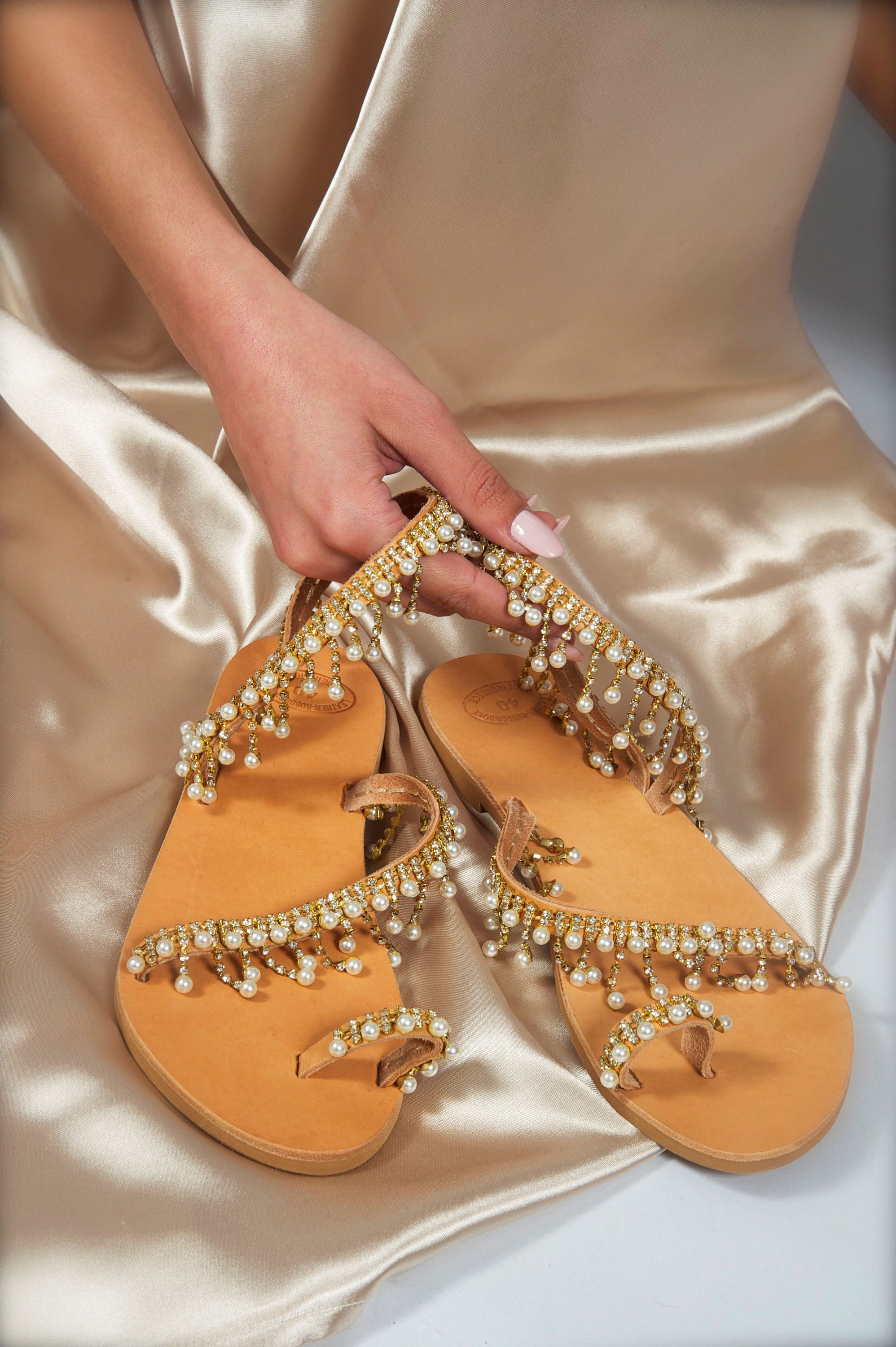 flat sandals for beach wedding