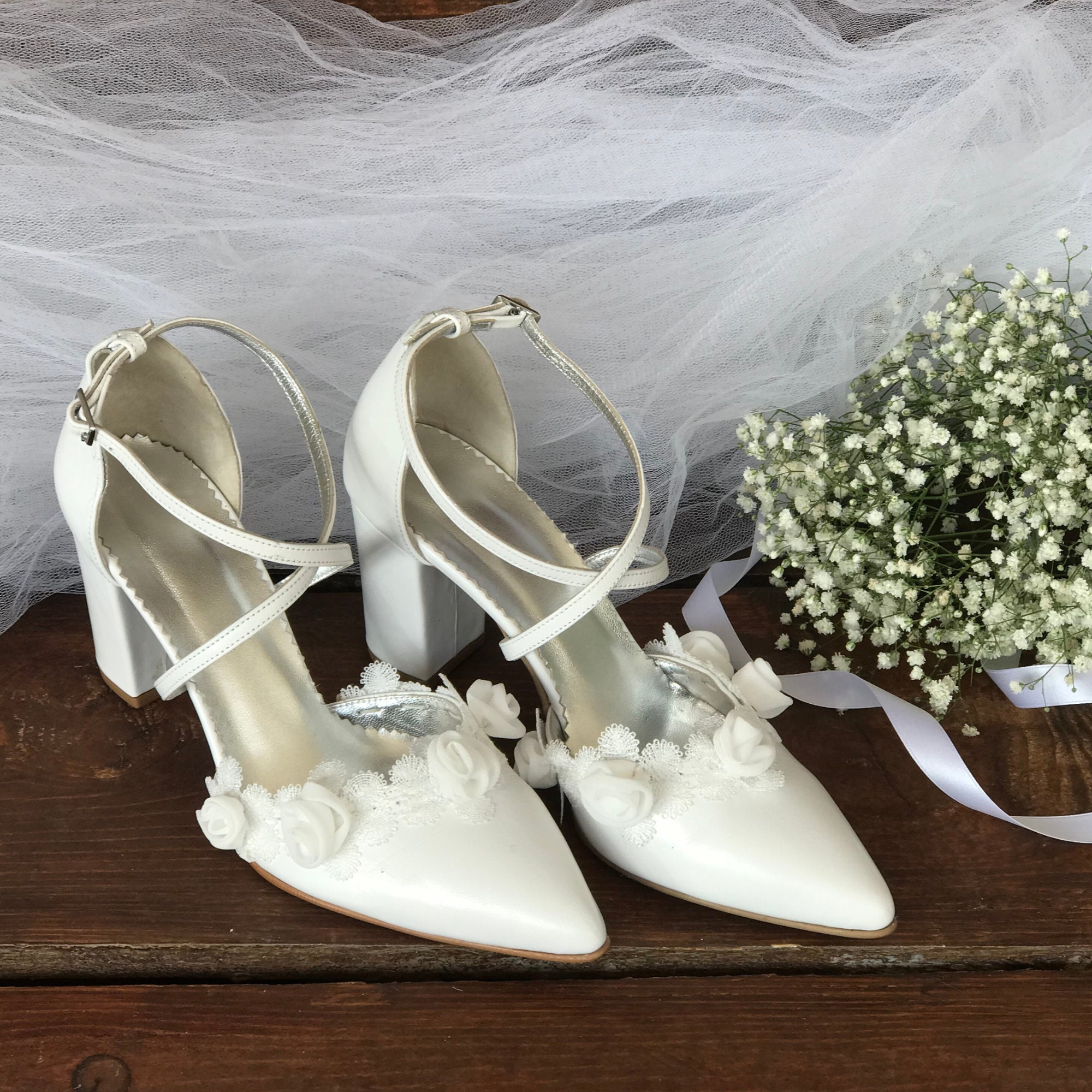 Cardenal rasguño codicioso Zapatos de novia para novia zapatos de cuero de tacón alto en - Etsy México