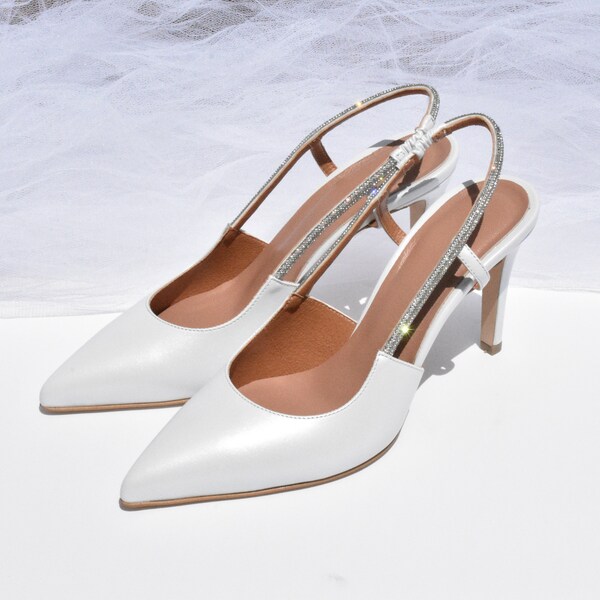 slingback heels wedding