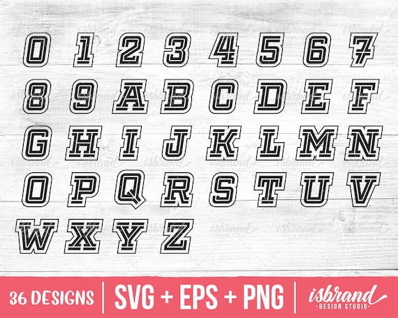 Sports Number Sports Alphabet Clipart Numbers Alphabet SVG - Etsy