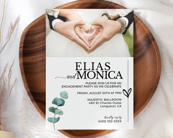 Printable Engagement Party Invitation Party Template - Etsy