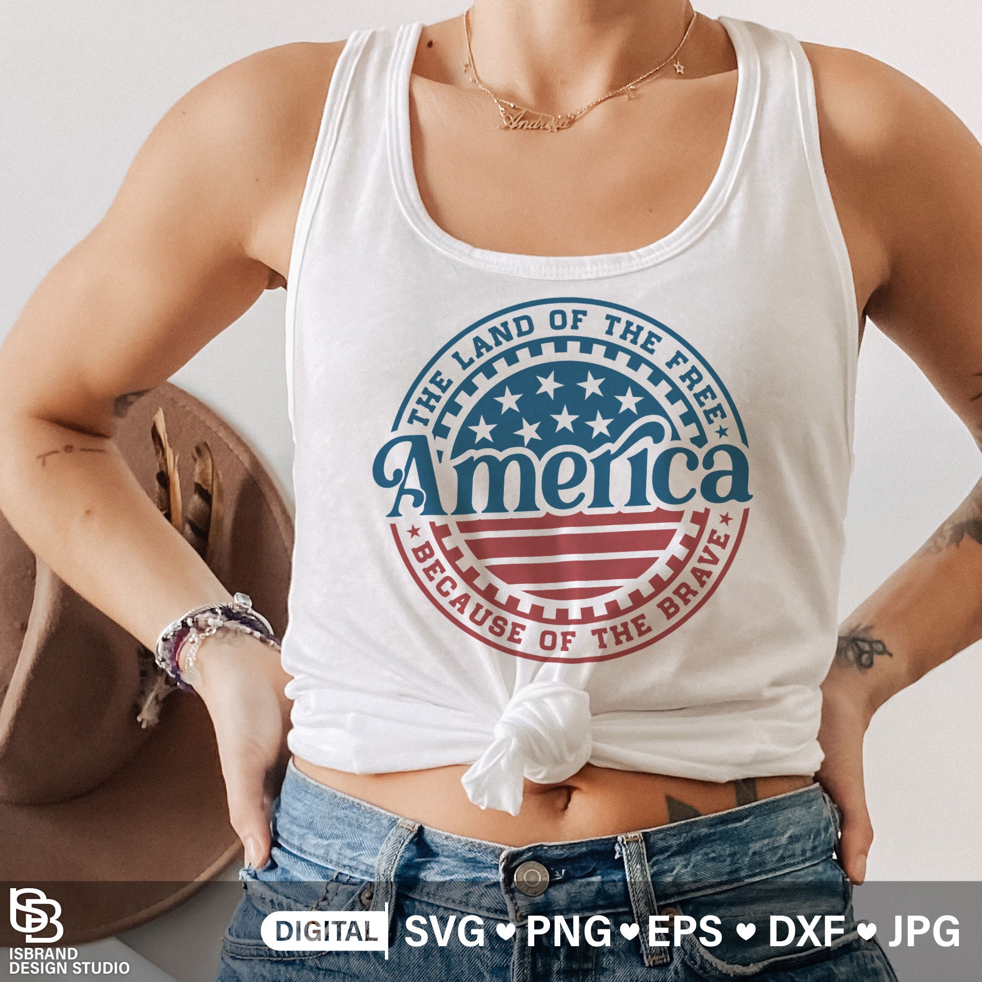 4th of July SVG America the Land of the Free Because of the - Etsy