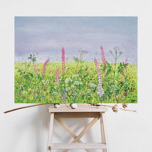 Foxgloves in Cornish Hedgerow