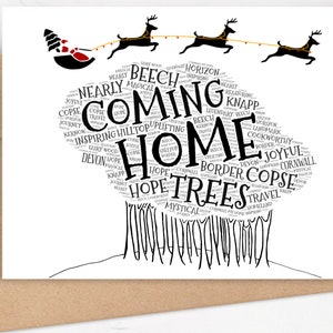 5ER PACK Weihnachtskarten Weihnachtskarten Weihnachtsbaum Weihnachtsbaum