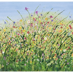 Frühlingsplatzer - Grußkarte nach Original Acrylgemälde